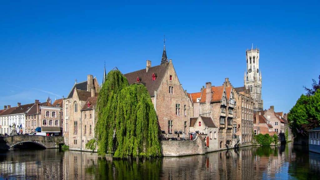 Canals in Bruges, Belgium